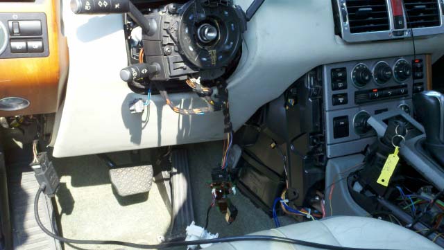L322 Range Rover steering column work