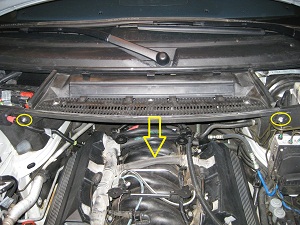 Step 2 - PCV valve location on the engine