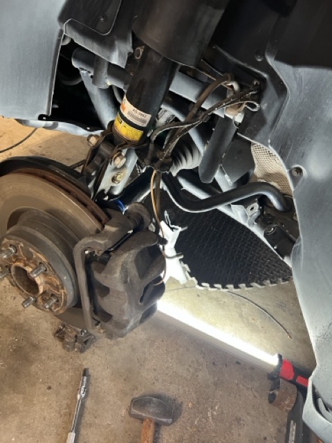 Control arm bushing removal